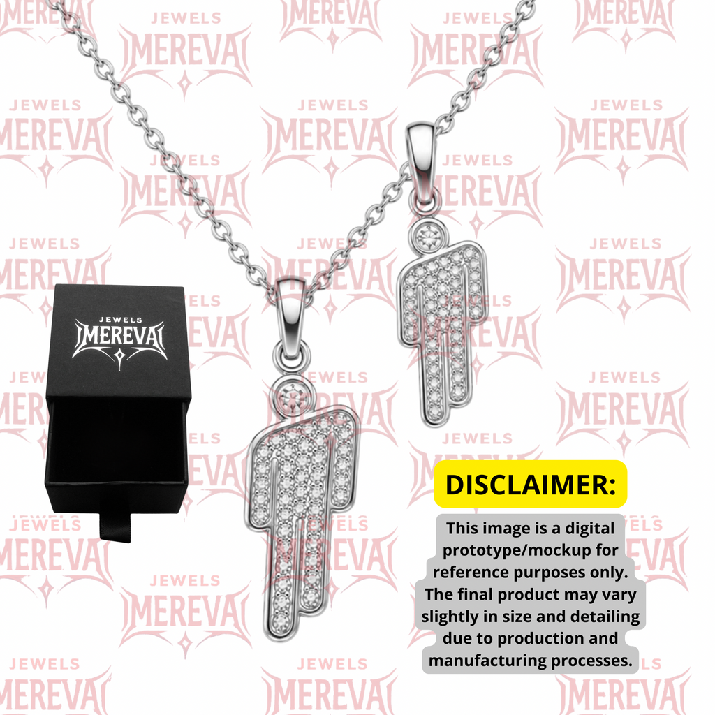 PREORDER - SHIPS IN 4-8 WEEKS •Double Blohsh Mini Rhinestone Stainless Steel Necklace