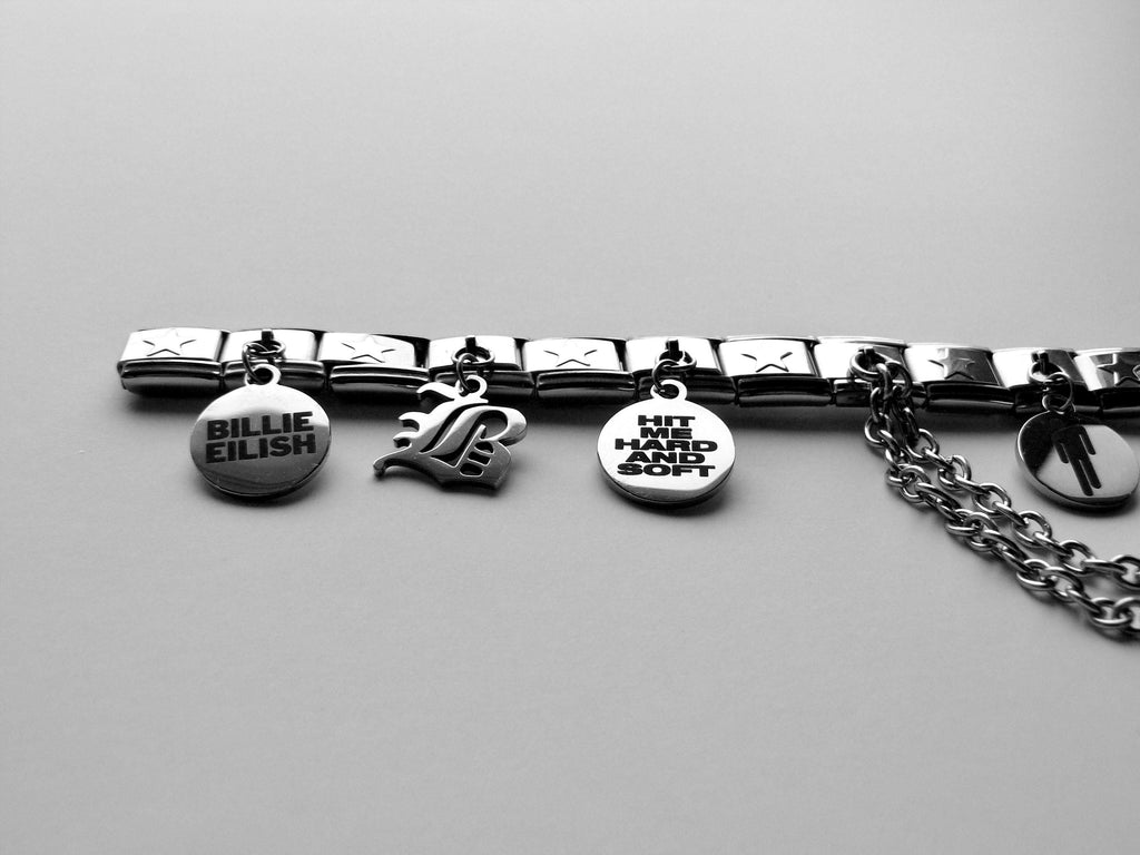 Billie Eilish Inspired Italian Charm Bracelet