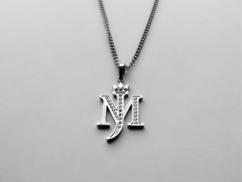 Michael Jackson Inspired Stainless Steel Rhinestone Necklace