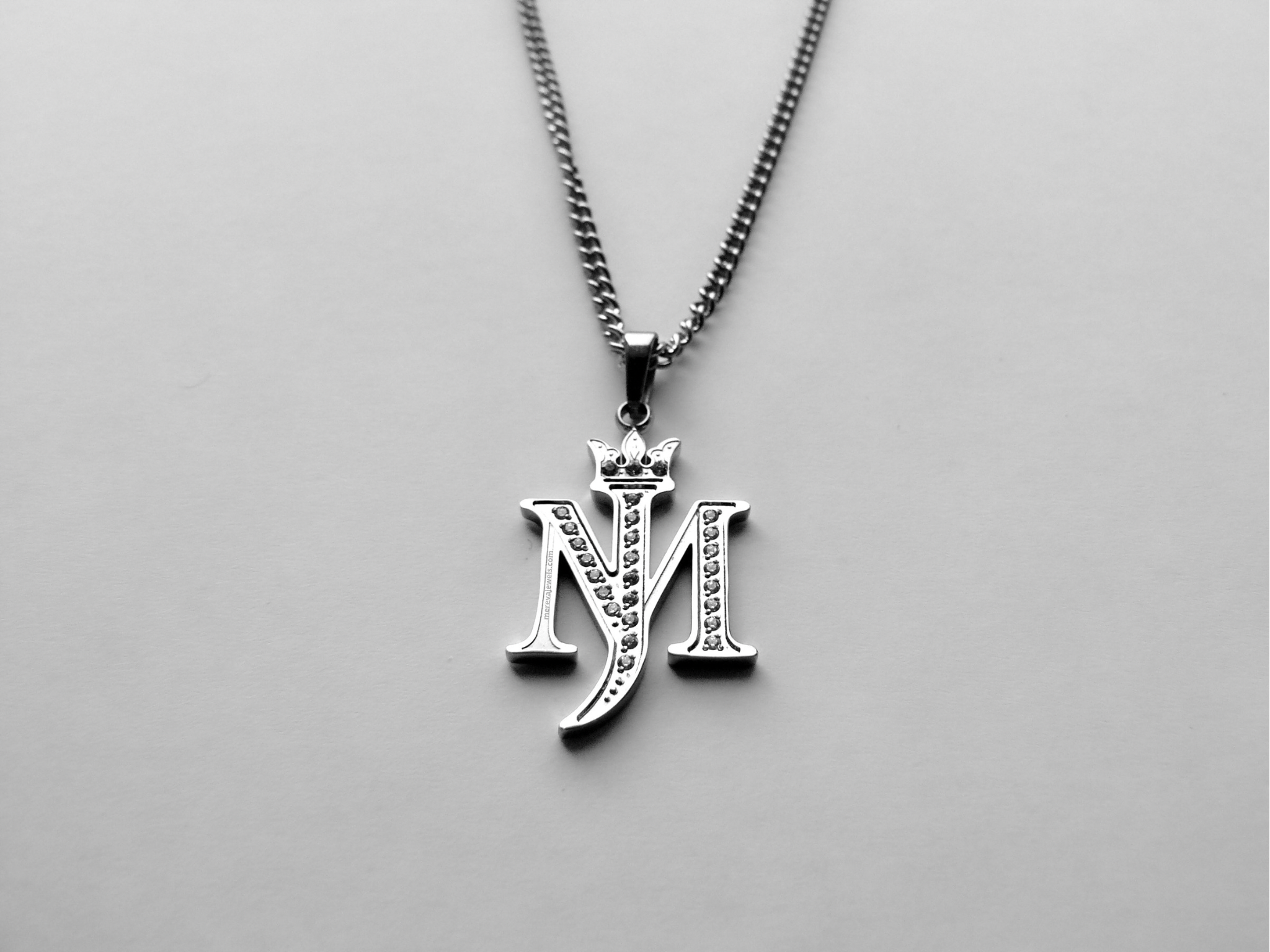 Michael Jackson Inspired Stainless Steel Rhinestone Necklace