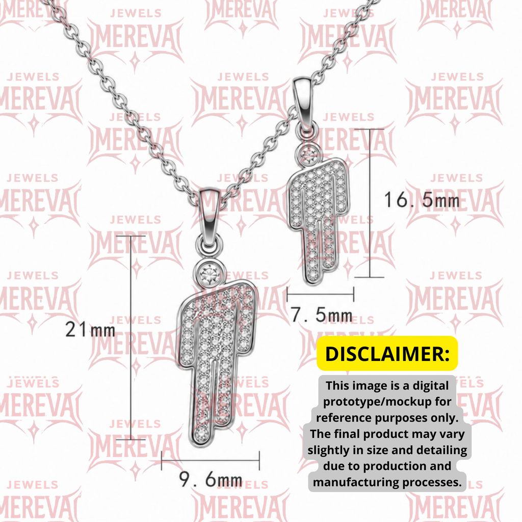 PREORDER - SHIPS IN 4-8 WEEKS •Double Blohsh Mini Rhinestone Stainless Steel Necklace