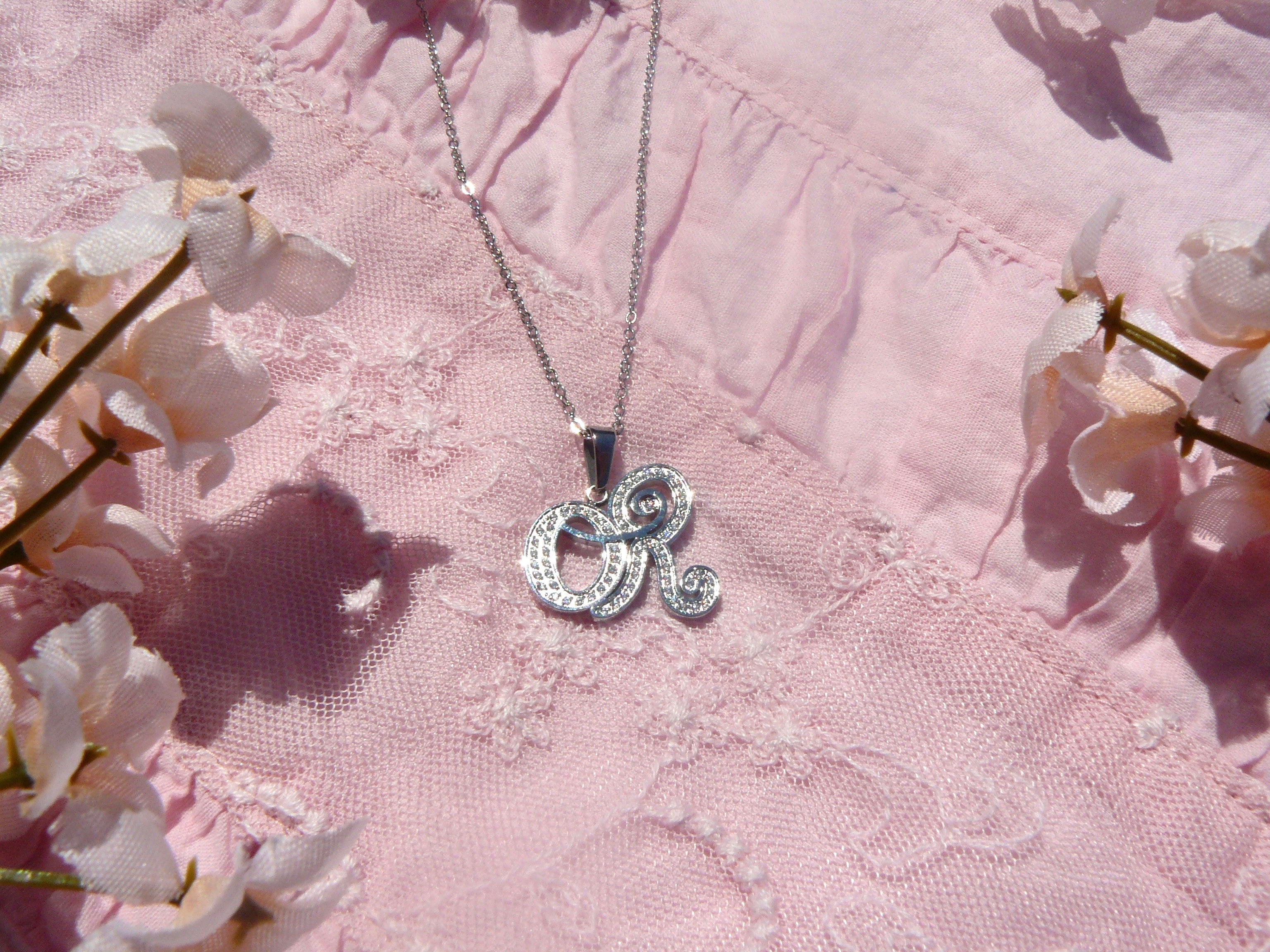 Dainty OR Stainless Steel Rhinestone Necklace