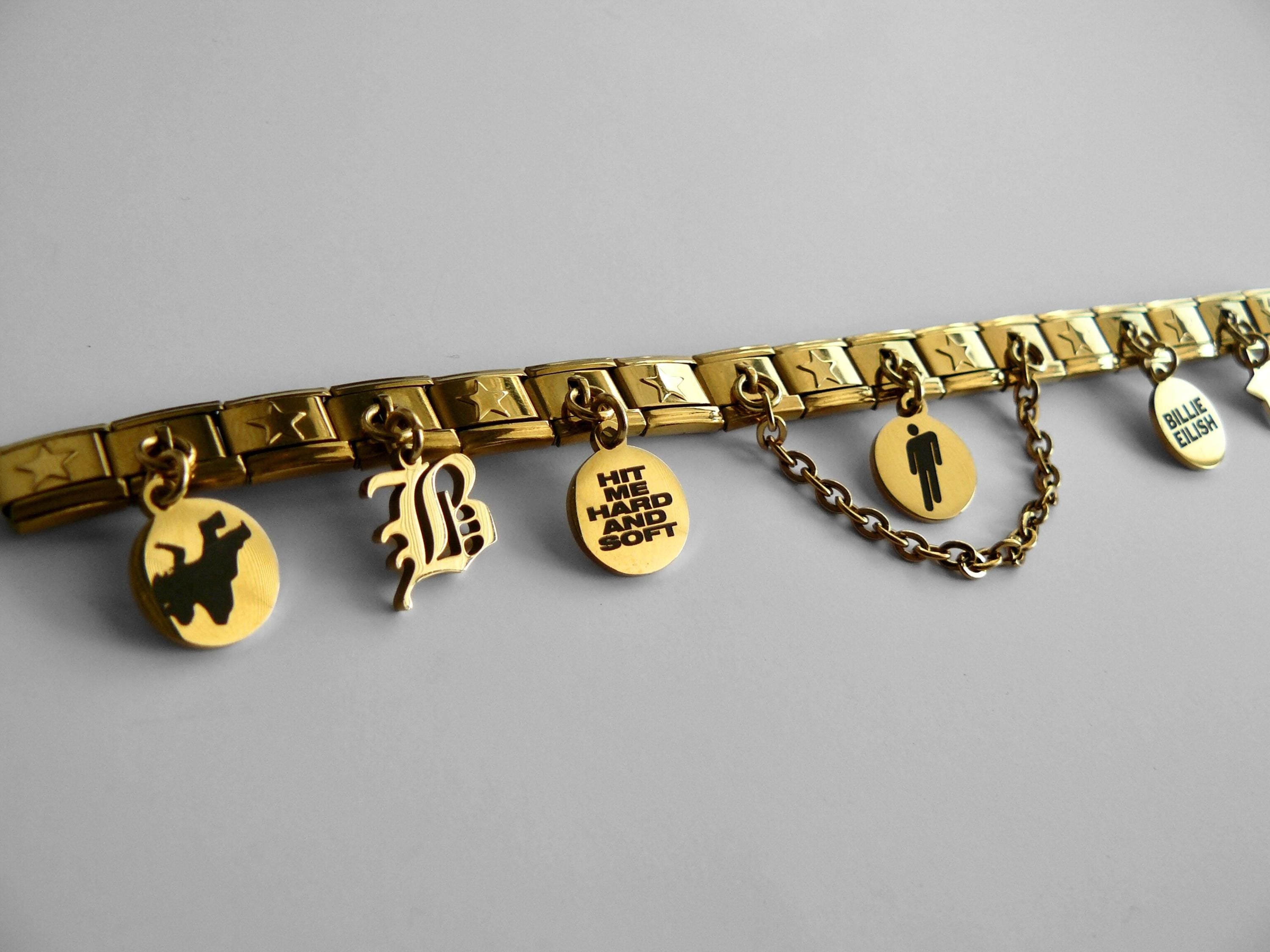 Billie Eilish Inspired Italian Charm Bracelet