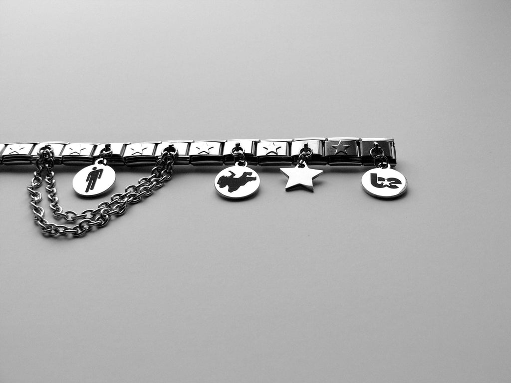 Billie Eilish Inspired Italian Charm Bracelet