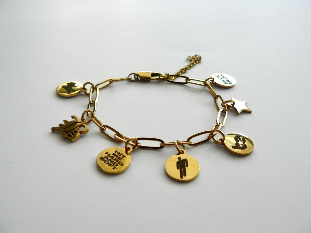 Billie Eilish Inspired Chain Charm Bracelet