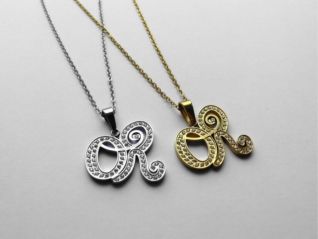Dainty OR Stainless Steel Rhinestone Necklace