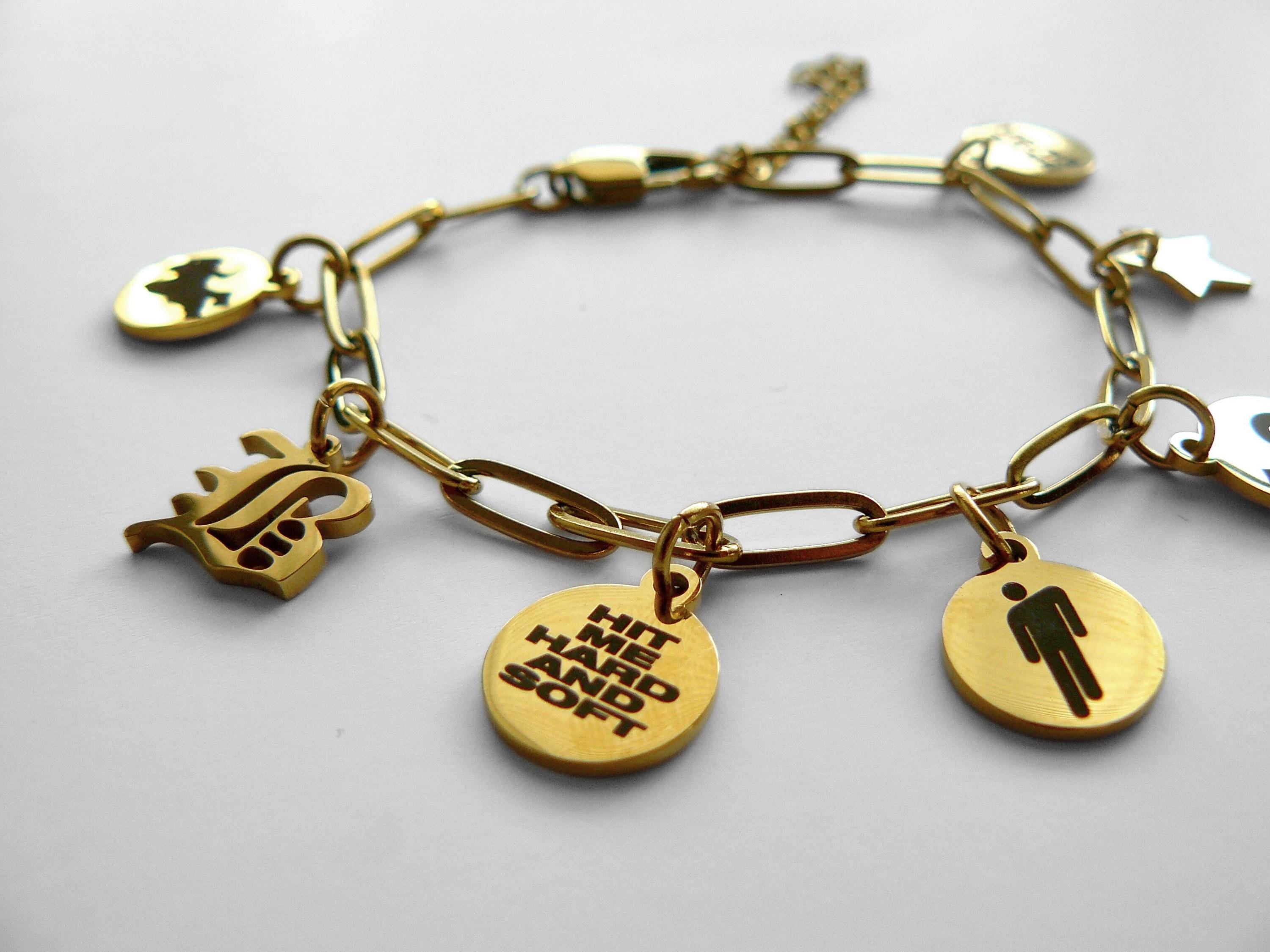 Billie Eilish Inspired Chain Charm Bracelet