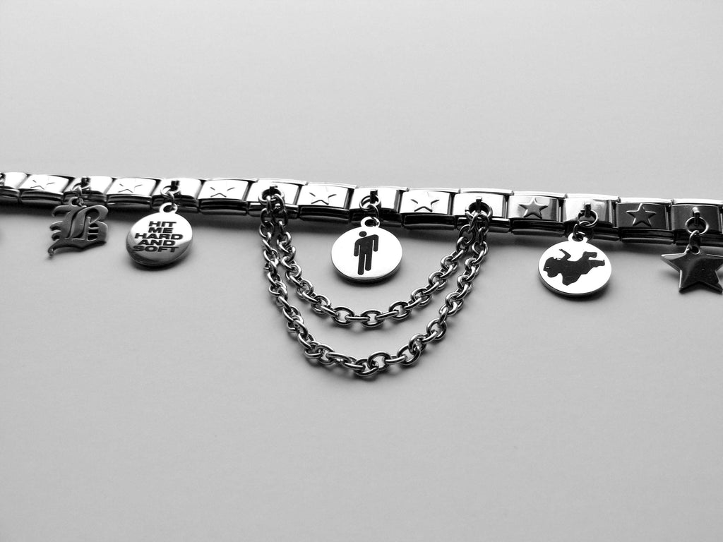 Billie Eilish Inspired Italian Charm Bracelet