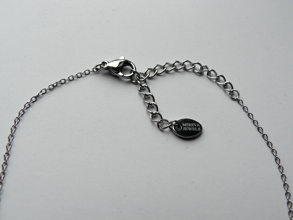 Dainty BE Rhinestone Necklace