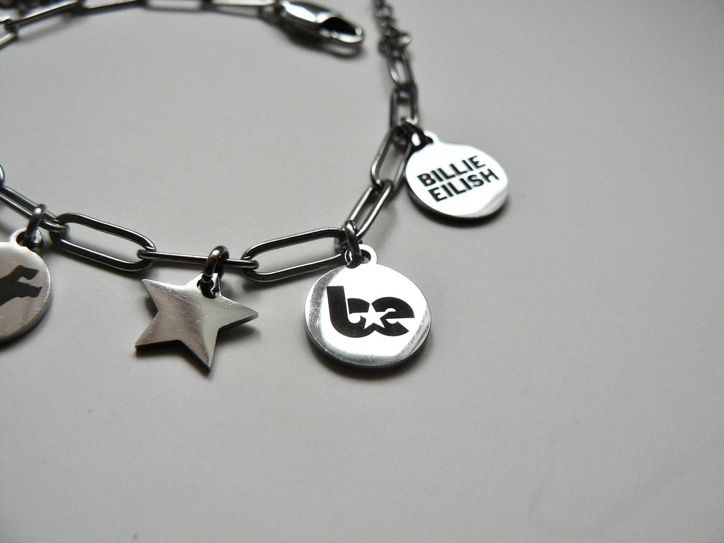 Billie Eilish Inspired Chain Charm Bracelet