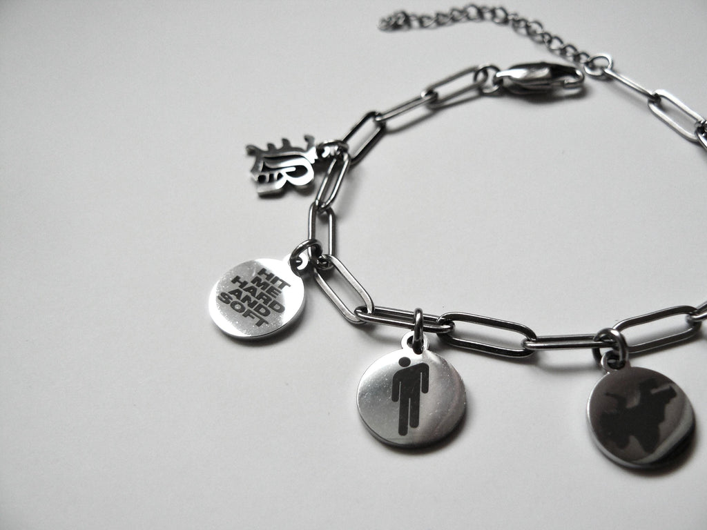 Billie Eilish Inspired Chain Charm Bracelet