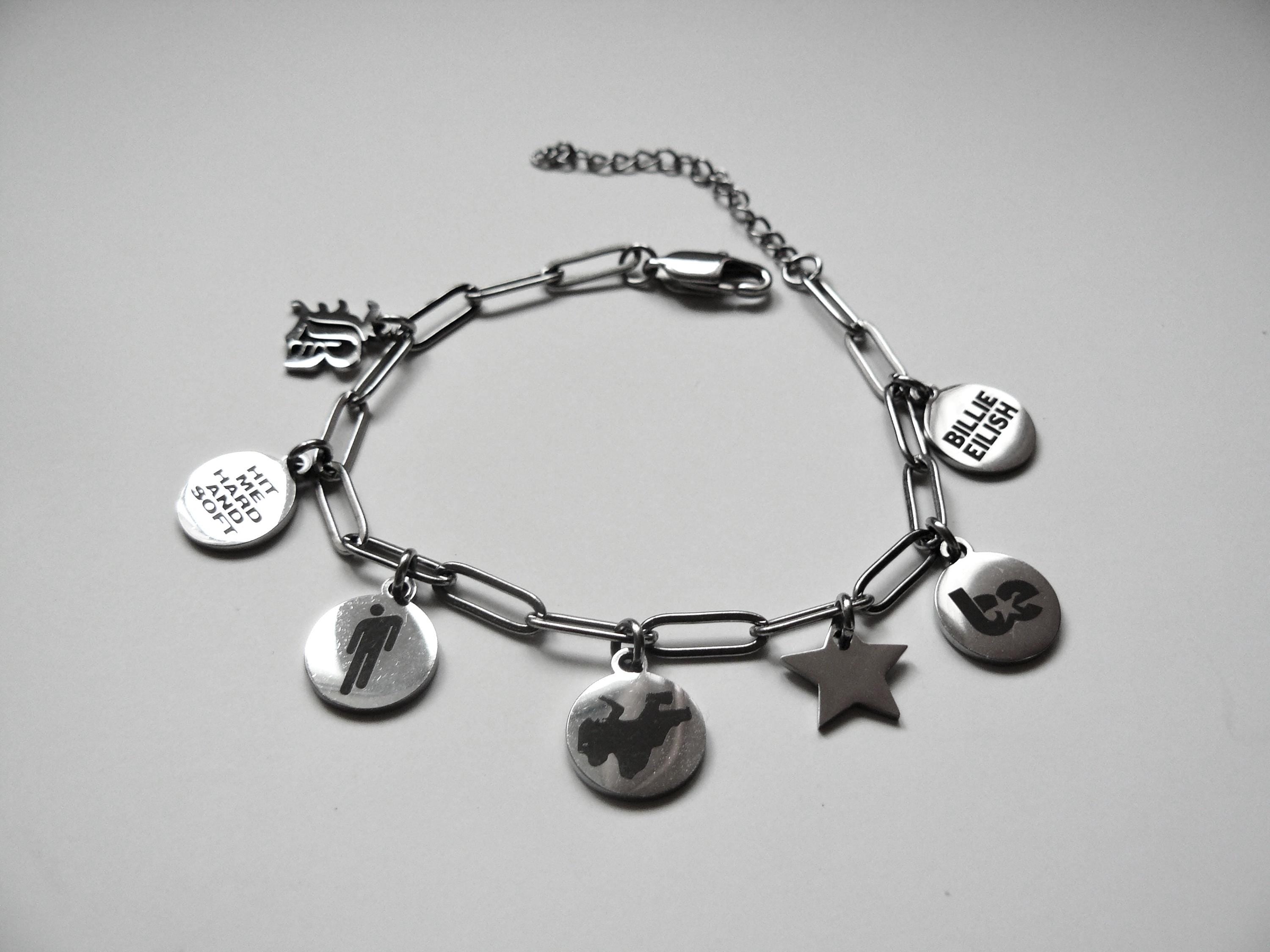 Billie Eilish Inspired Chain Charm Bracelet